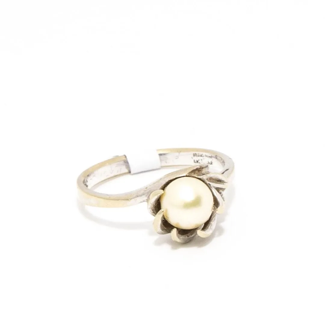 Anillo con perla oro 18 kilates